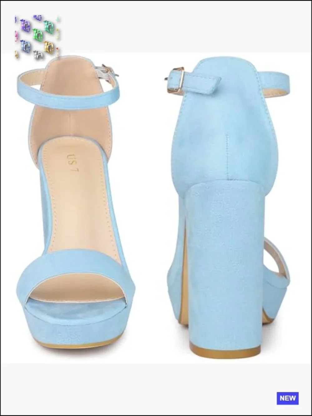 Platform High Heels Ankle Strap Chunky Heel Sandals Y2K Chic